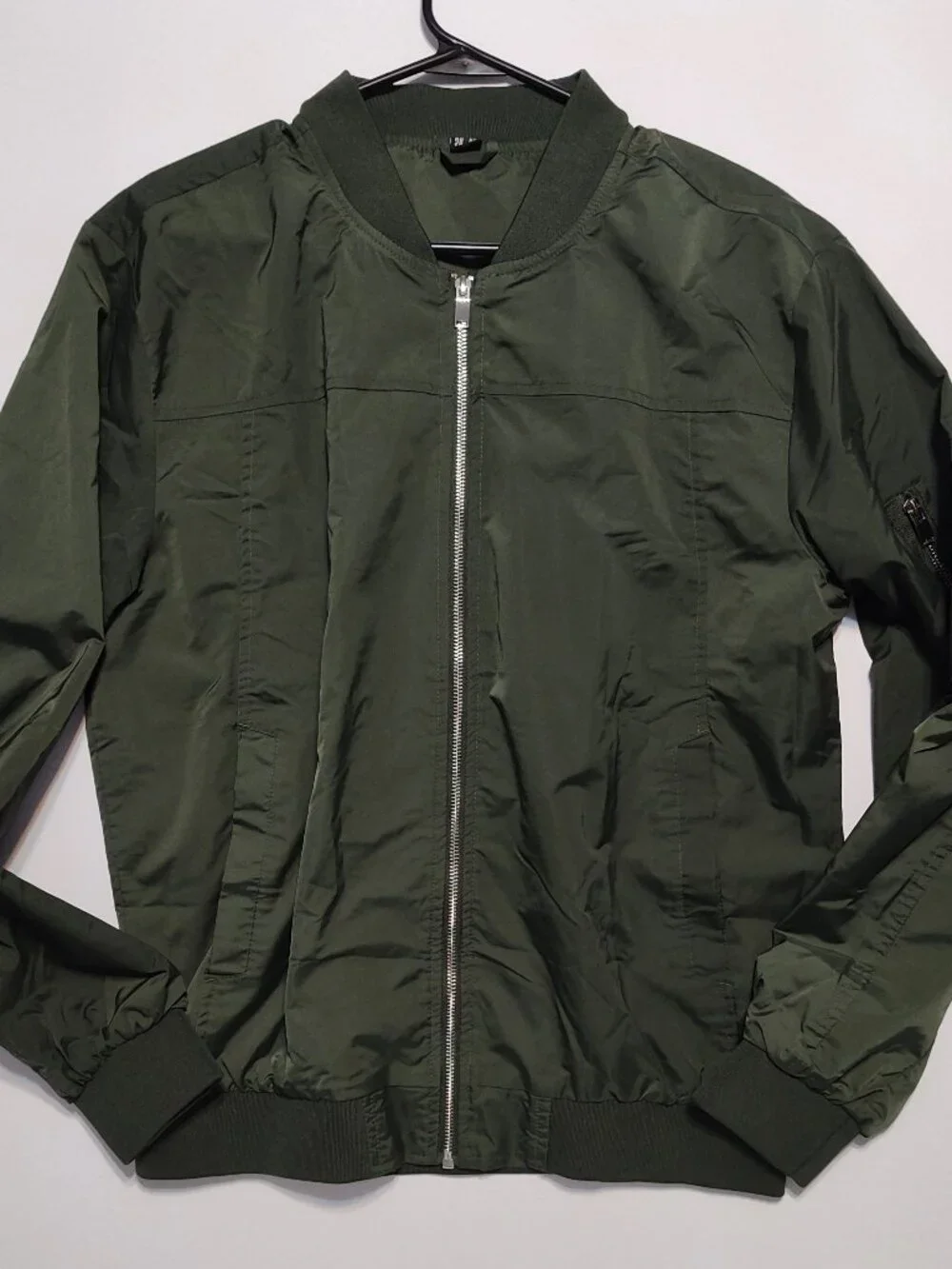 Bomber jacket green olive size M womens or mens